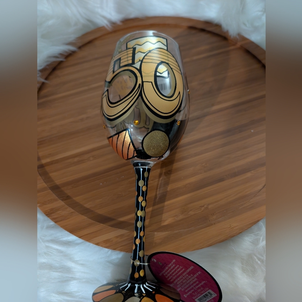 ☘️ 3/$33 Lolita "Cheers to 50 Years" Birthday Wine Glass☘️ 3 for $33 ☘️ - Picture 10 of 11